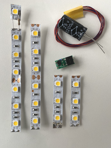 Lieferumfang für den analogen Umbau.