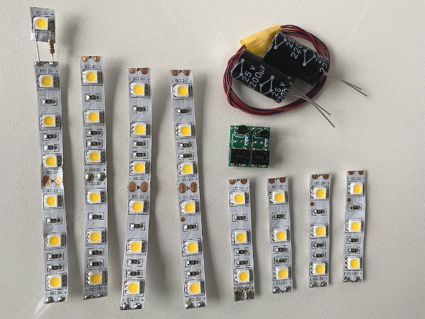 Beleuchtungssatz Doppelstockzug DB13 für BTTB/Prefo | 4-teilig | analog | digital