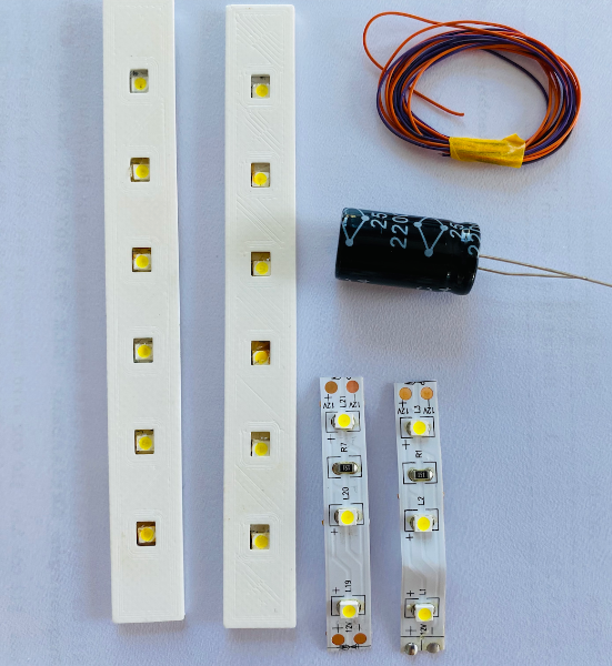 Beleuchtungssatz Doppelstockzug DB13 für BTTB/Prefo | 2-teilig | analog | digital