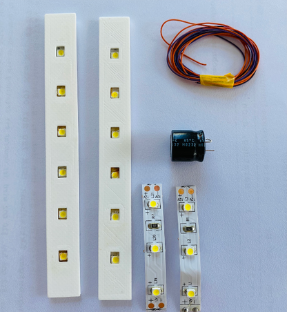 Beleuchtungssatz Doppelstockzug DB13 für BTTB/Prefo | 2-teilig | analog | digital