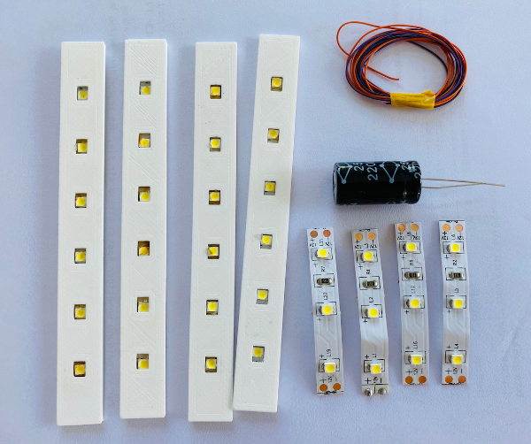 Beleuchtungssatz Doppelstockzug DB13 für BTTB/Prefo | 4-teilig | analog | digital