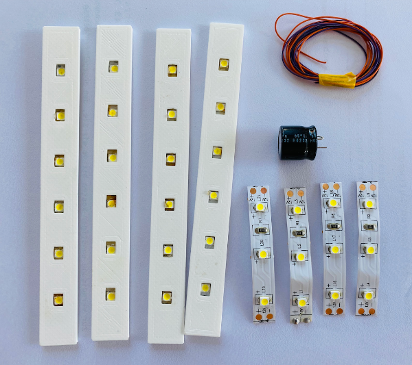 Beleuchtungssatz Doppelstockzug DB13 für BTTB/Prefo | 4-teilig | analog | digital