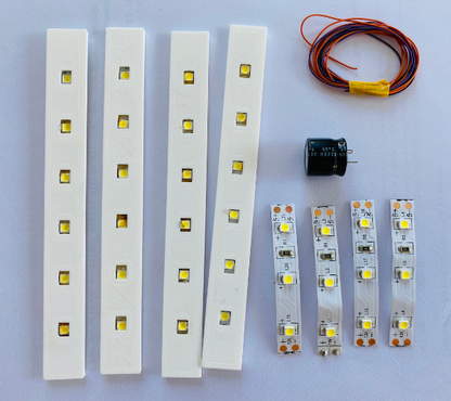Beleuchtungssatz Doppelstockzug DB13 für BTTB/Prefo | 4-teilig | analog | digital